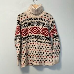 Eddie Bauer lambswool angora rabbit blend Turtleneck Sweater